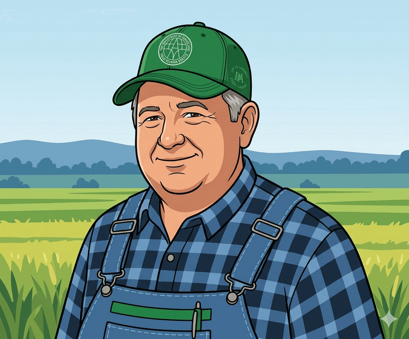Farmer with hat